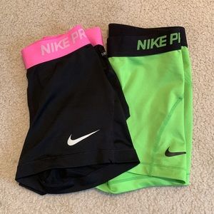 bundle of nike pro shorts